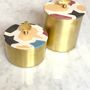 Storage boxes - Small Tiled  Brass Box With A Pomegranate Handle - ASMA'S CRAFTS