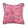 Fabric cushions - “Moiré” red velvet cushion - AMÉLIE CHOQUET