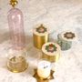 Storage boxes - Small Tiled  Floral Brass Box With A Pomegranate Handle - ASMA'S CRAFTS