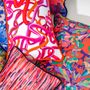 Fabric cushions - Cotton cushion “Rubans” pink - AMÉLIE CHOQUET