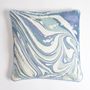 Fabric cushions - Screen printed marbled cushion cover - QALARA