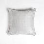 Fabric cushions - Striped grey cushion cover - QALARA