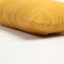 Coussins textile - housse de coussin en coton jaune solide - QALARA