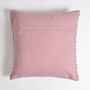 Fabric cushions - Embellished mauve lumbar cushion cover - QALARA
