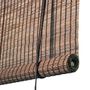 Rideaux et voilages - Store enrouleur en bambou brun foncé - COLOR & CO