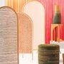 Design objects - SHELMED Rattan & Abaca Partition - DESIGN COMMUNE