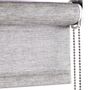Rideaux et voilages - Store enrouleur en papier gris, avec chaîne à tirer - COLOR & CO