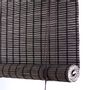 Curtains and window coverings - Smoked brown bamboo roller blind - COLOR & CO