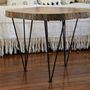 Unique pieces - DIEGUY Wood and Wrought Iron Coffee Table - MAISON LAADANI