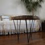 Unique pieces - DIEGUY Wood and Wrought Iron Coffee Table - MAISON LAADANI