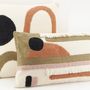 Fabric cushions - Abstract Terracotta Pillow - AUBRY GASPARD