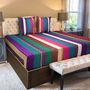 Bed linens - Festive Collection multicolor quilted bedcover - LUSH AND BEYOND