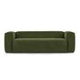 Sofas for hospitalities & contracts - Blok 2-seater sofa in thick green corduroy 210 cm - KAVE HOME