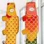 Children's decorative items - Rainbow Koinobori (K026/S) - MADAME MO