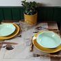 Everyday plates - The green porcelain deep plate - OGRE LA FABRIQUE