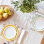Everyday plates - The yellow porcelain round main plate - OGRE LA FABRIQUE