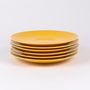 Everyday plates - The yellow porcelain round main plate - OGRE LA FABRIQUE