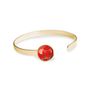 Jewelry - Thin bangle fully gilded with fine gold Les Parisiennes Poppy - LES JOLIES D'EMILIE