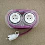 Decorative objects - Extension Cord for 4 Plugs - Ultra Violet - OH INTERIOR DESIGN