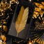 Other Christmas decorations - Cycas Tropical Herbarium - Old Gold - 30x55 - Black Frame - ATELIER GERMAIN