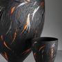 Pièces uniques - Corvus Nero Collection - Tissé Noir - SALLY BURNETT DESIGNS IN WOOD