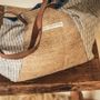 Bags and totes - Bag: Antique handwoven textiles, recycled leather handles - LINEAGE BOTANICA - THE ART OF WELLBEING