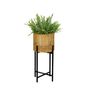 Flower pots - PLANTER IN SYNTHETIC RATTAN/METAL Ø26X62 AX71527 - ANDREA HOUSE