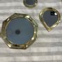Mirrors - Set of 3 handmade copper mirrors  - MON SOUK FRANCE