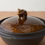 Stew pots - ceramic pot with bear handle - ONENESS