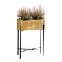 Flower pots - PLANTER IN SYNTHETIC RATTAN/METAL 49X20X66 AX71529 - ANDREA HOUSE