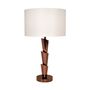 Table lamps - Terry Chocolate Chrome Lamp - RV  ASTLEY LTD