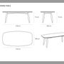 Tables Salle à Manger - Table de salle à manger rétro moderne Nova en bois massif de Mindy 100% naturel - EZEIS BY ASINDO LTD