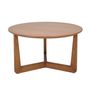 Coffee tables - Retro Modern coffee table Oslo in 100% natural solid Sungkai wood and solid oak veneer with a natural matt finishing. - EZEIS