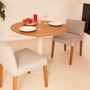 Sièges pour collectivités - Chaise de salle à manger rétro moderne Studio en bois massif de Sungkai 100% naturel et polyester. - EZEIS
