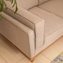 Sofas for hospitalities & contracts - Retro Modern Sofa 3 seaters Abigail in 100% natural solid Sungkai wood - EZEÏS