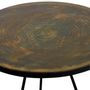 Coffee tables - Antique Gold Metal Table - AUBRY GASPARD