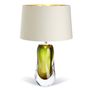 Table lamps - Ottavia, olive green glass table lamp (base only) - RV  ASTLEY LTD
