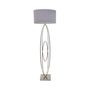 Floor lamps - Oval Rings Nickel Floor Lamp - RV  ASTLEY LTD