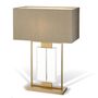 Lampes de table - Lampe de table Ryston (laiton fourmi et cristal) - RV  ASTLEY LTD