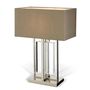 Table lamps - Sarre Nickel and Crystal Table Lamp - RV  ASTLEY LTD