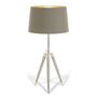 Table lamps - Lorca Tripod Nickel Table Lamp (Base Only) - RV  ASTLEY LTD