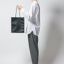 Bags and totes - SHOPPER - vertical hand tote bag - KENTO HASHIGUCHI