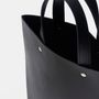 Bags and totes - FOLD TOTE S - leather hand tote bag - KENTO HASHIGUCHI