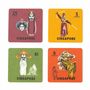 Decorative objects - Singapore Stamps Coasters - COOLKITSCH