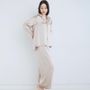 Homewear textile - Pantalon de Pyjama en Soie Champagne - FOO TOKYO