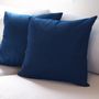 Fabric cushions - Kokoku-no-Asa Linen Cushion Cover【Ruri】 - WESTY