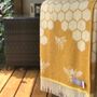 Throw blankets - Bee Pure Wool Throw - 130 x 190 cm - J.J. TEXTILE LTD