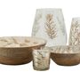 Platter and bowls - Mango tree basket with golden leaves - AUBRY GASPARD