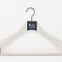 Walk-in closets - Wooden hangers covered with linen - MON CINTRE