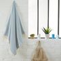 Autres linges de bain - Serviette Fouta Marinière en coton recyclé - BY FOUTAS